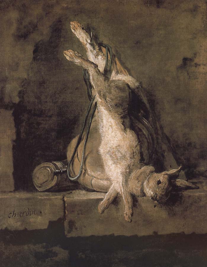 Jean Baptiste Simeon Chardin Hare hunting bags and powder extinguishers